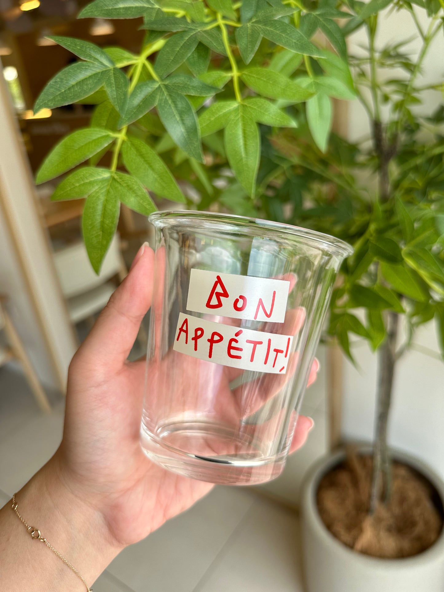 Bon Appetit! Glass Cup