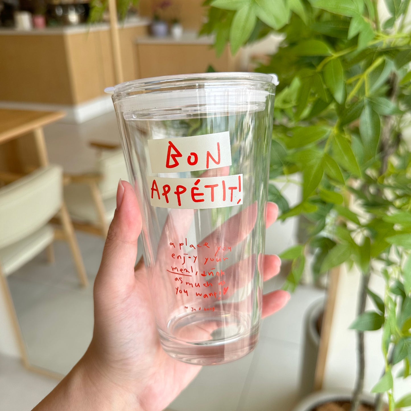 Bon Appetit Glass Tumbler