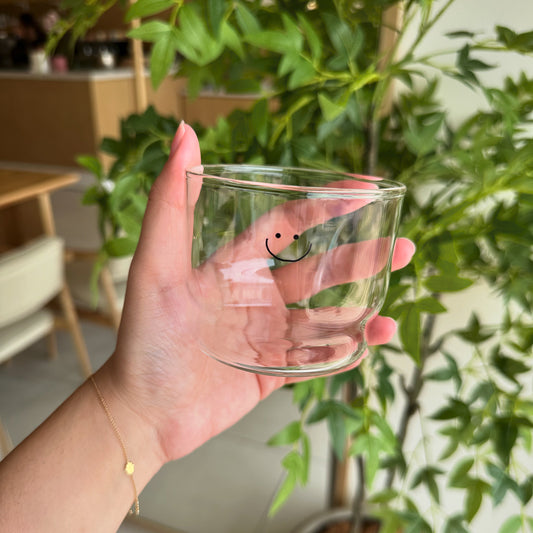 Smiley Glass Cup